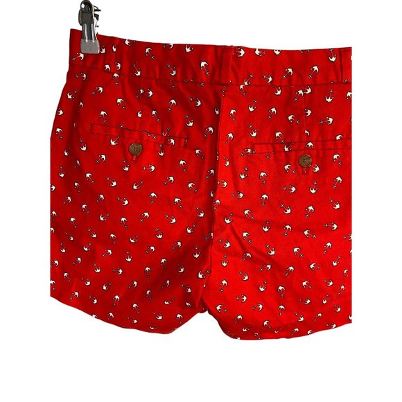 Banana Republic Factory Store Red Anchor Shorts Women's 4 Mid Rise - Picture 6 of 6